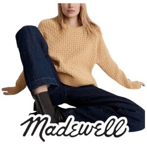Madewell | Gold Basket Weave Stitch Sweater
